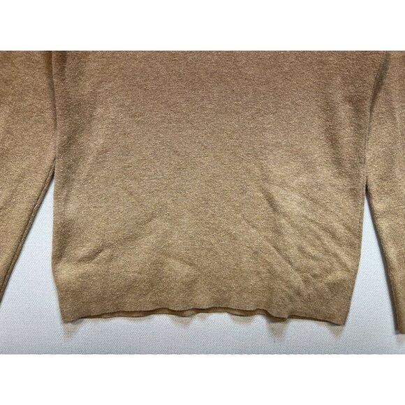 Chico's Women's Coolmax Turtleneck Pullover Sweater Knit Long Sleeve Size 1 Tan - Picture 11 of 11